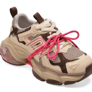 Pantofi sport GRYXX maro, 991, din material textil si piele naturala