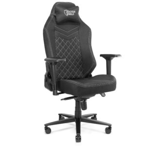 Scaun Gaming Profesional Dr.Shield Capsule Textil, King Size XXL, Rezistenta 200 KG – Negru