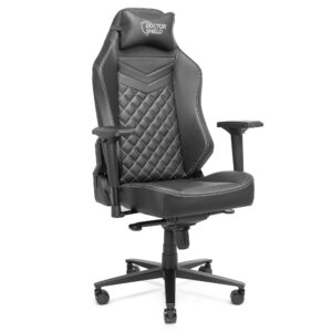 Scaun Gaming Profesional Dr.Shield Capsule, King Size XXL, Rezistenta 200 KG – Negru