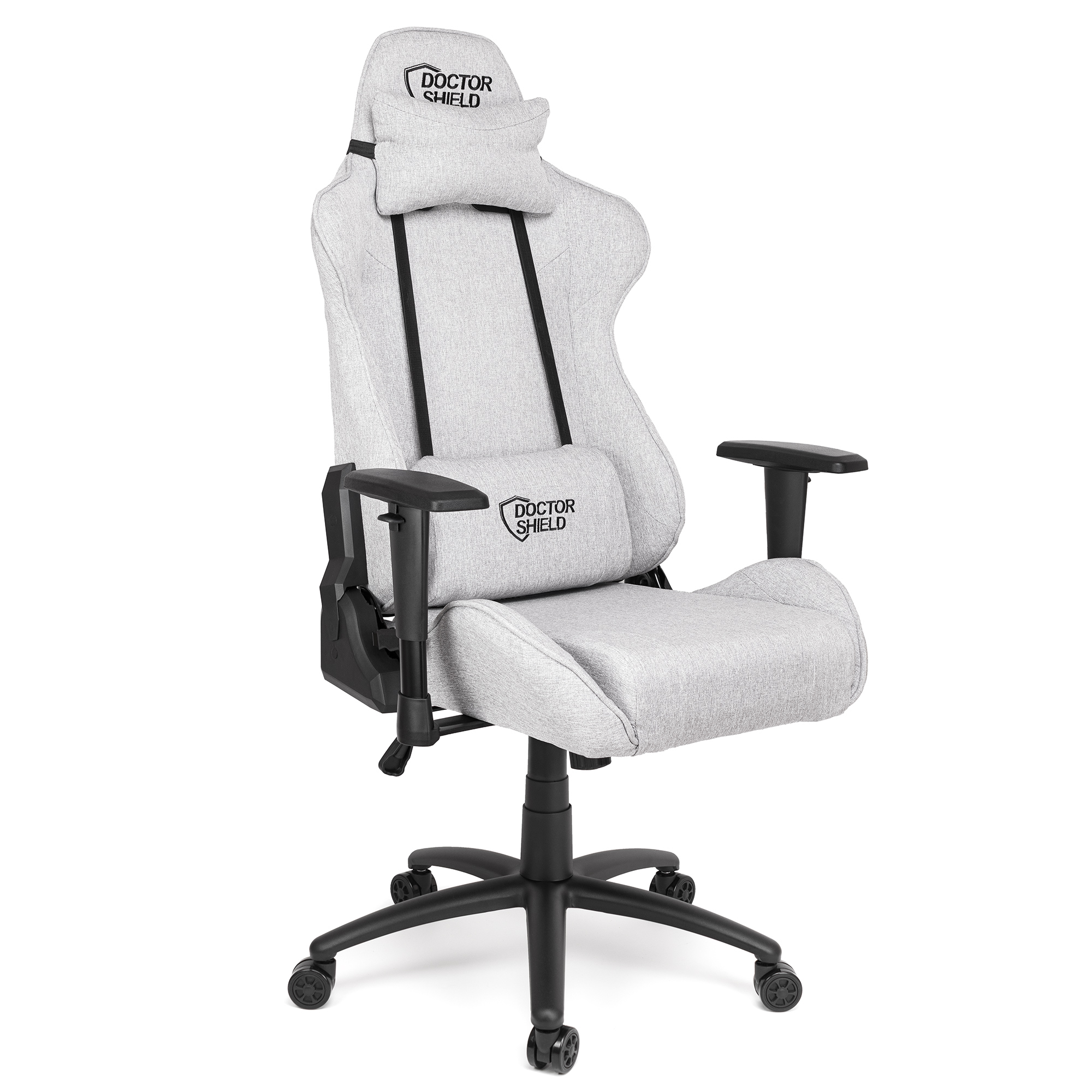 Scaun Gaming Doctor Shield Air Force, Stea Metalica, Textil Gri
