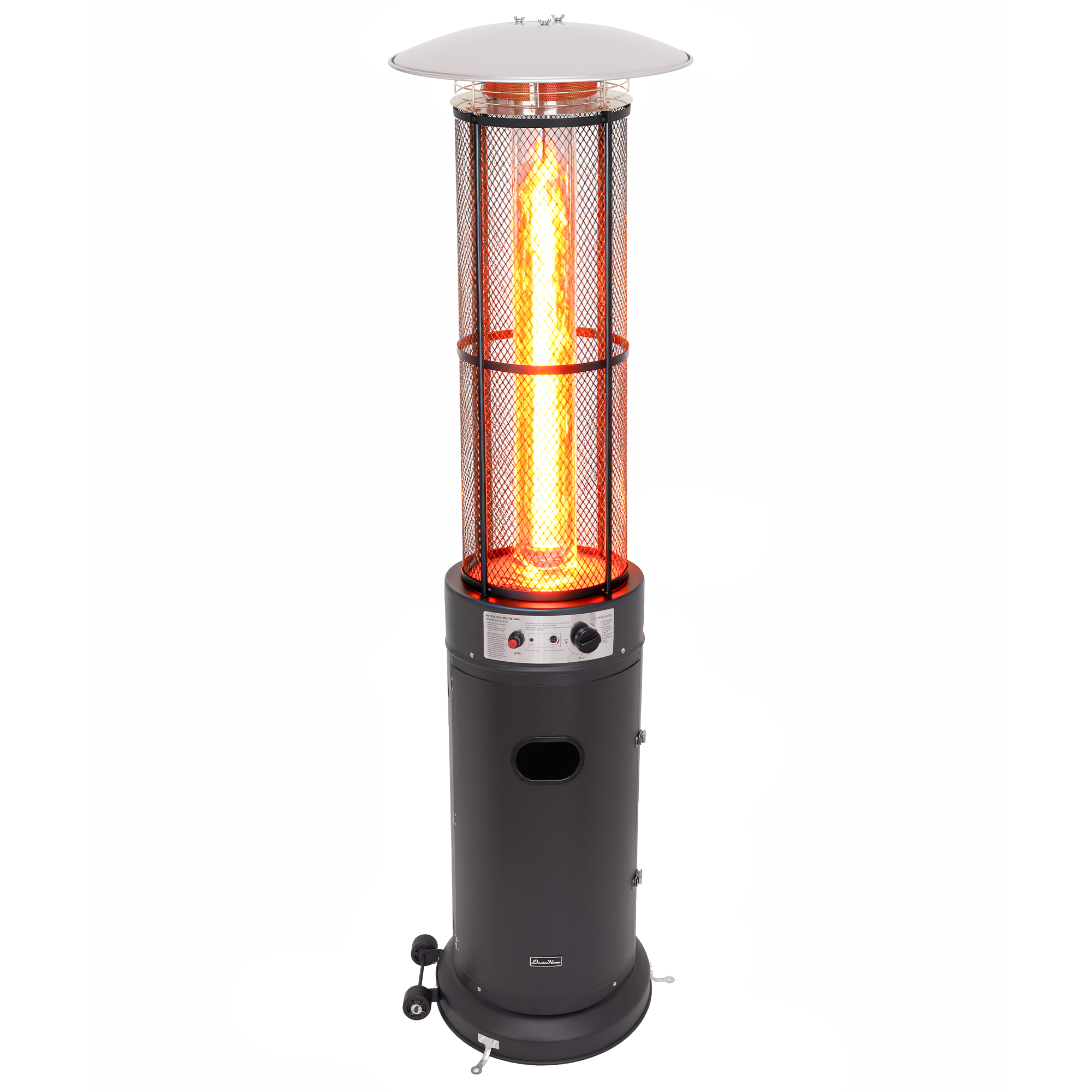 Incalzitor Terasa pe Gaz Profesional Doctor Home, 13000W, Solaris - Negru Mat