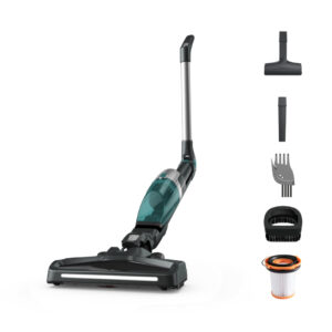 Aspirator vertical Rowenta X-Trem Compact 2 in 1 RH1239WO  145W  autonomie 40 minute  filtrare 99%  Tehnologie Flex  recipient praf 0.4 L  verde & gri