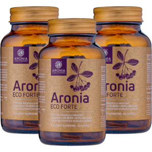 PROMO: 3 Flacoane Aronia Forte 120 Capsule ECO