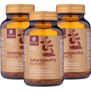 PROMO: 3 Flacoane Ashwagandha ECO Forte 120 Capsule