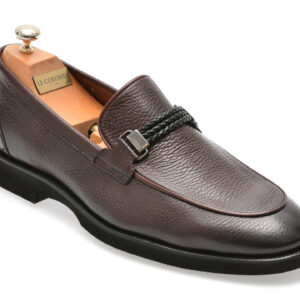 Mocasini eleganti LE COLONEL maro, 48522, din piele naturala