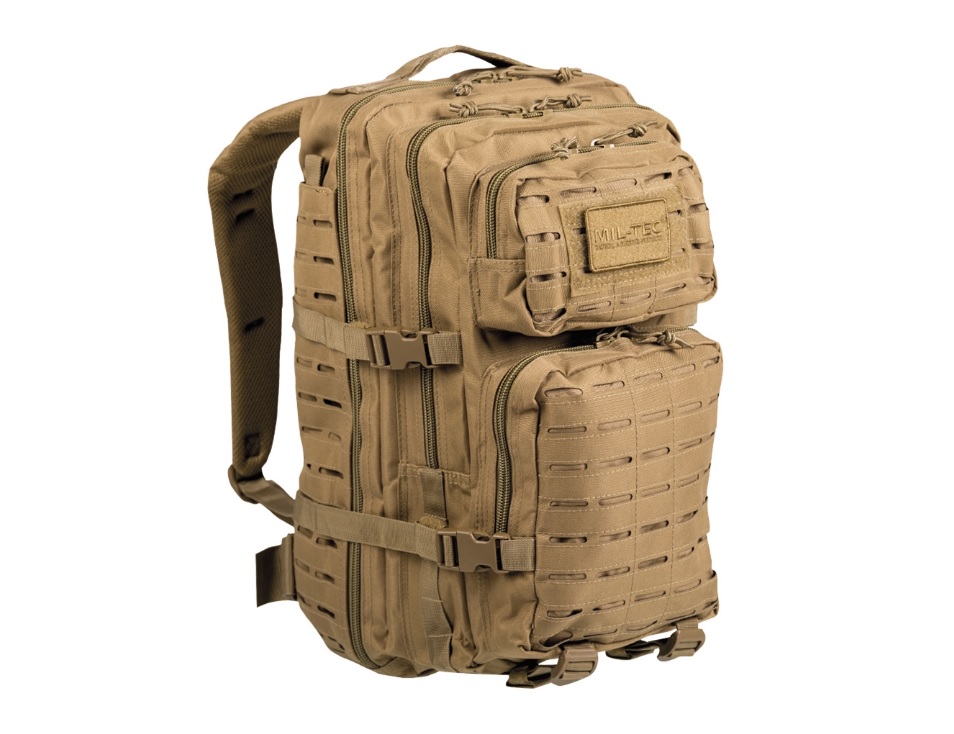 RUCSAC DE ASALT MODEL U.S. LASER CUT - COYOTE- LARGE