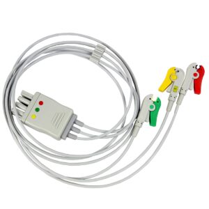 Cablu EKG cu 3 fire pentru monitor Nihon Kohden – cablu medical profesional