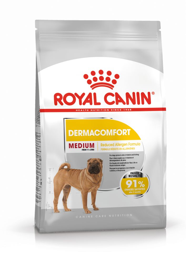Royal Canin Medium Dermacomfort hrana uscata caine, prevenirea iritatiilor pielii 12kg 12kg
