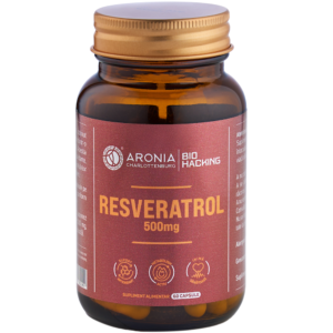 Resveratrol 500 mg — 60 capsule cu beneficii pentru longevitate, sistemul cardiovascular și echilibrul metabolic  |  Bio Hacking