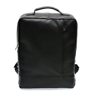 Rucsac MARIO FERRETTI negru, BB79, din piele naturala
