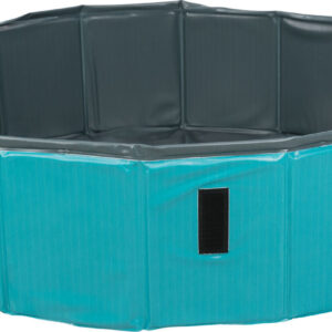 Piscina Pentru Caini, Plastic, Petrol/Gri 160 cm