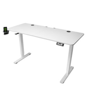 Birou Electric Reglabil pe Inaltime, Dr.Shield Nova, 140 x 60 x 75 CM – Alb