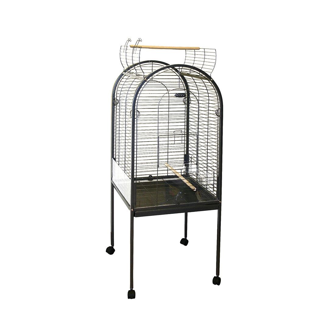 Volier Pentru Papagali Junior Xxlight, 55x55x143 cm, Gri, 498/120