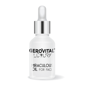Ulei Miraculos Pentru Față Cu Vitamina A și E  Nutriție Intensă și Redensificare, Gerovital Luxury, 15 Ml