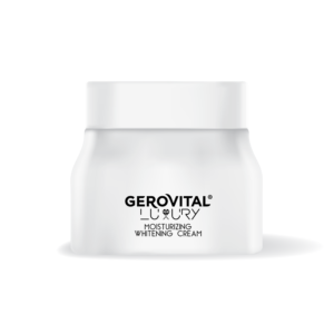 Cremă Hidratantă Pentru Albire Cu Niacinamidă și Vitamina C  Uniformizare Ten și Estompare Pete Pigmentare, Gerovital Luxury, 50 Ml