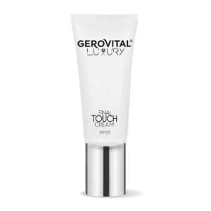 Cremă Final Touch Spf 25 Corectoare și Hidratantă   Efect Instant De ntinerire, Netezire și Uniformizare, Nuanță Adaptabilă, Gerovital Luxury, 30 Ml
