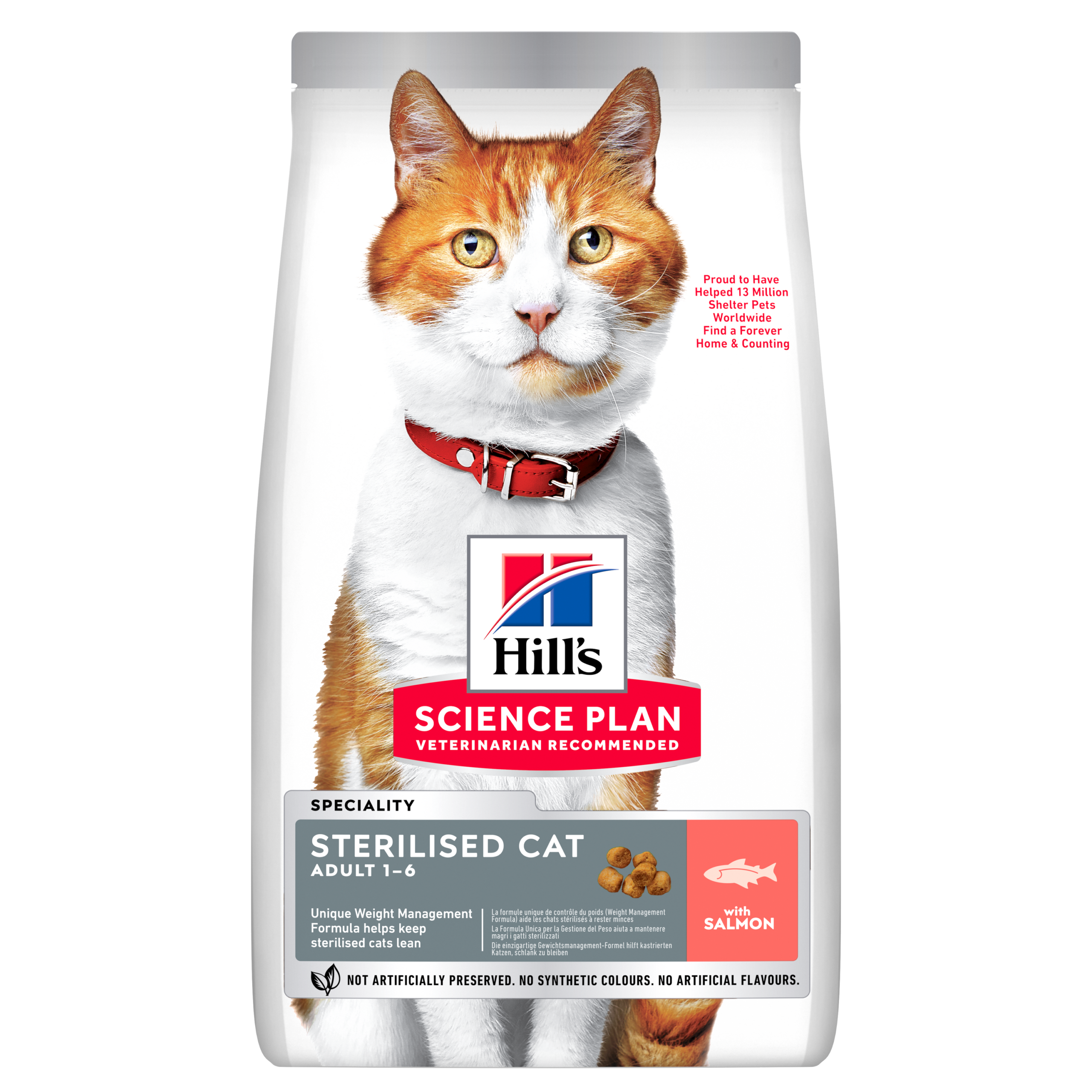 Hrana uscata pisici, Hill's Science Plan Feline Adult Sterilised Salmon, 15 kg