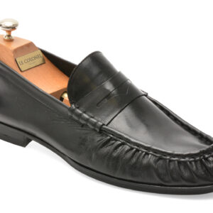 Mocasini eleganti LE COLONEL negri, 68434, din piele naturala
