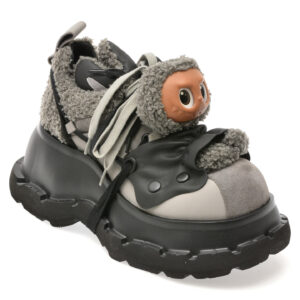 Pantofi sport GRYXX gri, 6116, din material textil si piele naturala