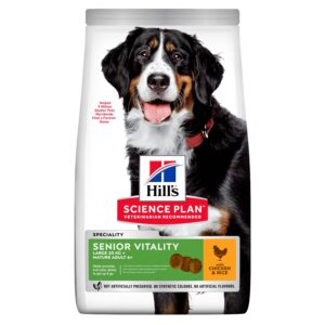 Hrana uscata caini, Hill’s Science Plan Canine Senior Vitality Large Chicken, 14 kg