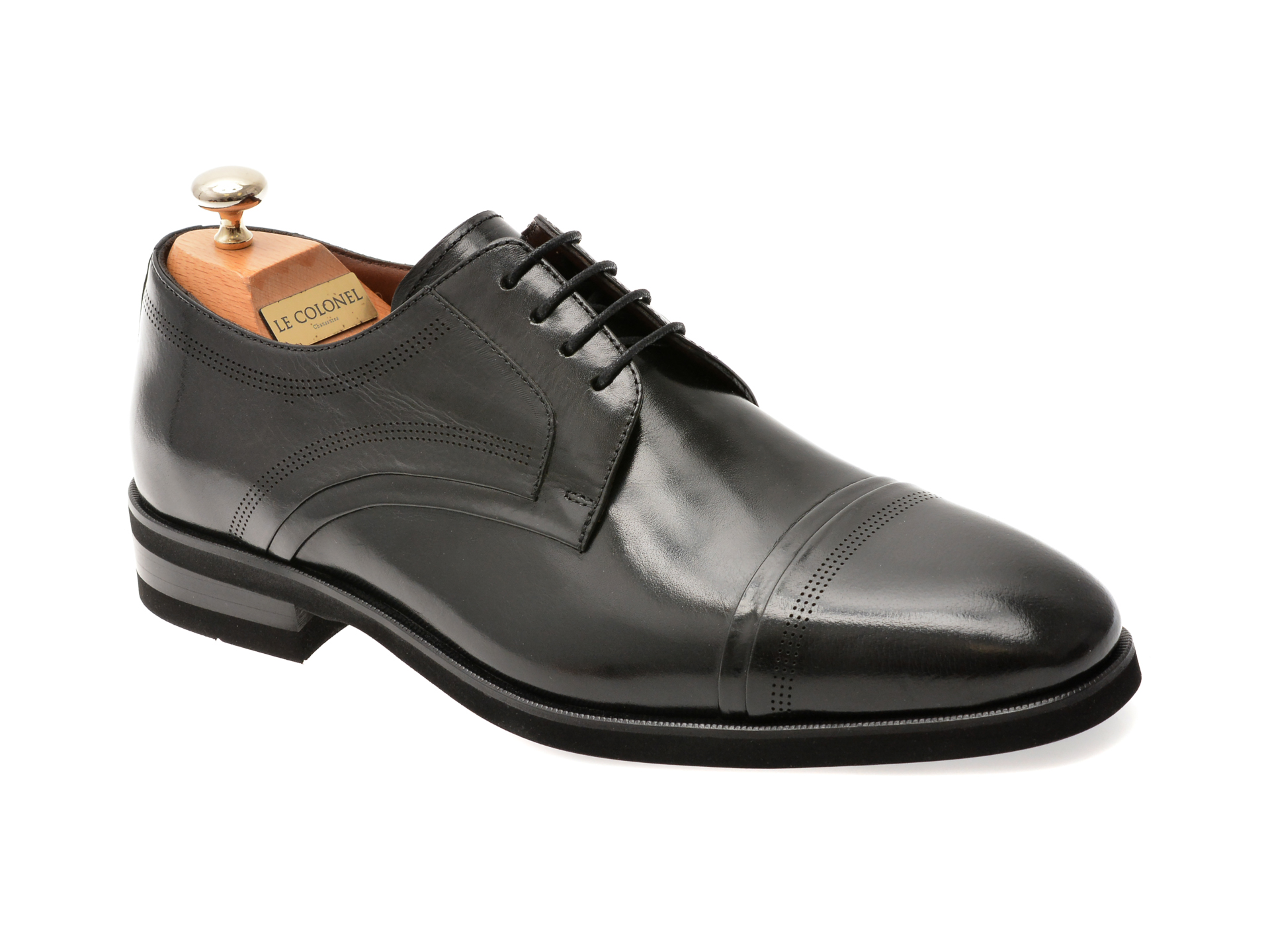Pantofi eleganti LE COLONEL negri, 48470, din piele naturala