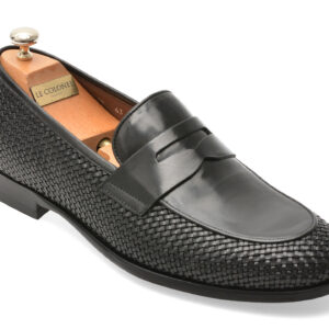 Mocasini eleganti LE COLONEL negri, 49219, din piele naturala