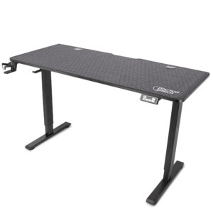 Birou Electric Reglabil pe Inaltime, Dr.Shield Nova, 140 x 60 x 75 CM, Mouse Pad XXL Full Cover – Negru