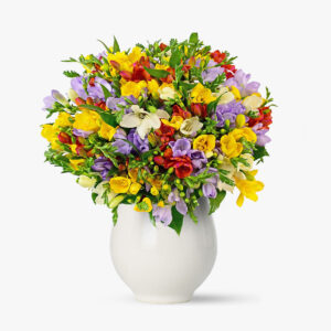 Buchet de 101 frezii multicolore
