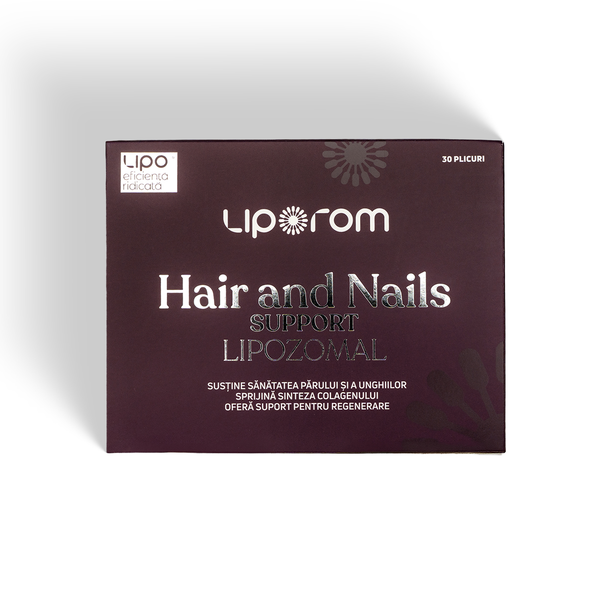 Hair & Nails Support Lipozomal Liporom, 30 plicuri – păr, unghii și collagen - Image 3
