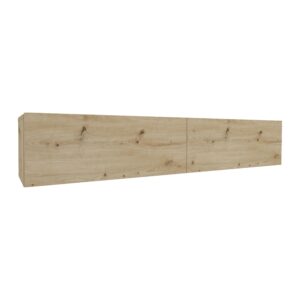 Comoda TV Isla, 2 Usi, Stejar Artisan, 135 x 28 x 25 cm