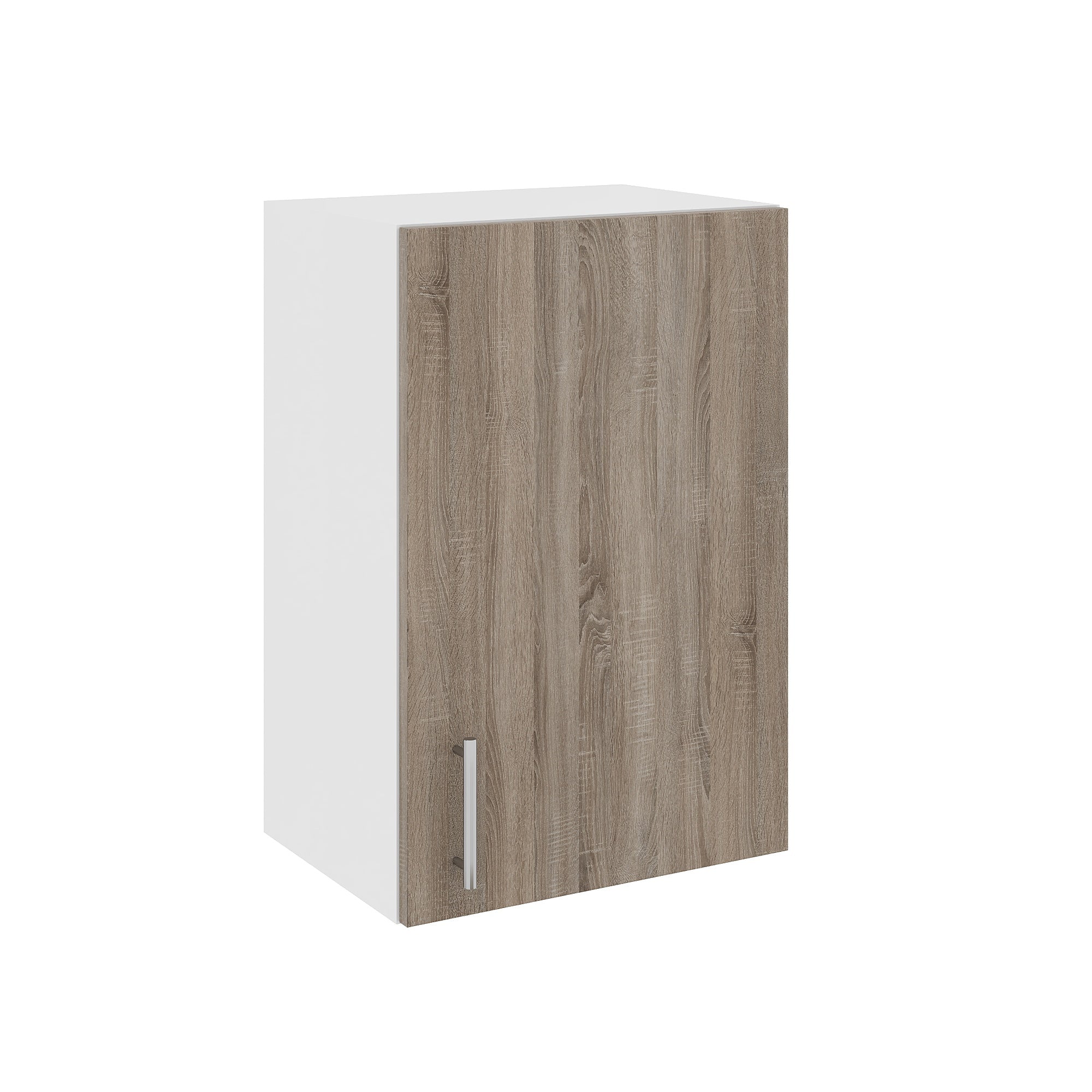 Corp Superior Karo, 1 Usa, Stejar Sonoma Inchis/Alb, 40 x 30 x 60 cm