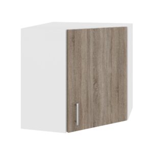 Corp Superior Colt Karo, Stejar Somona Inchis/Alb, 60 x 60 x 60 cm
