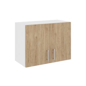 Corp Superior Hota Karo, Lemn Natural/Alb, 60 x 30 x 45 cm