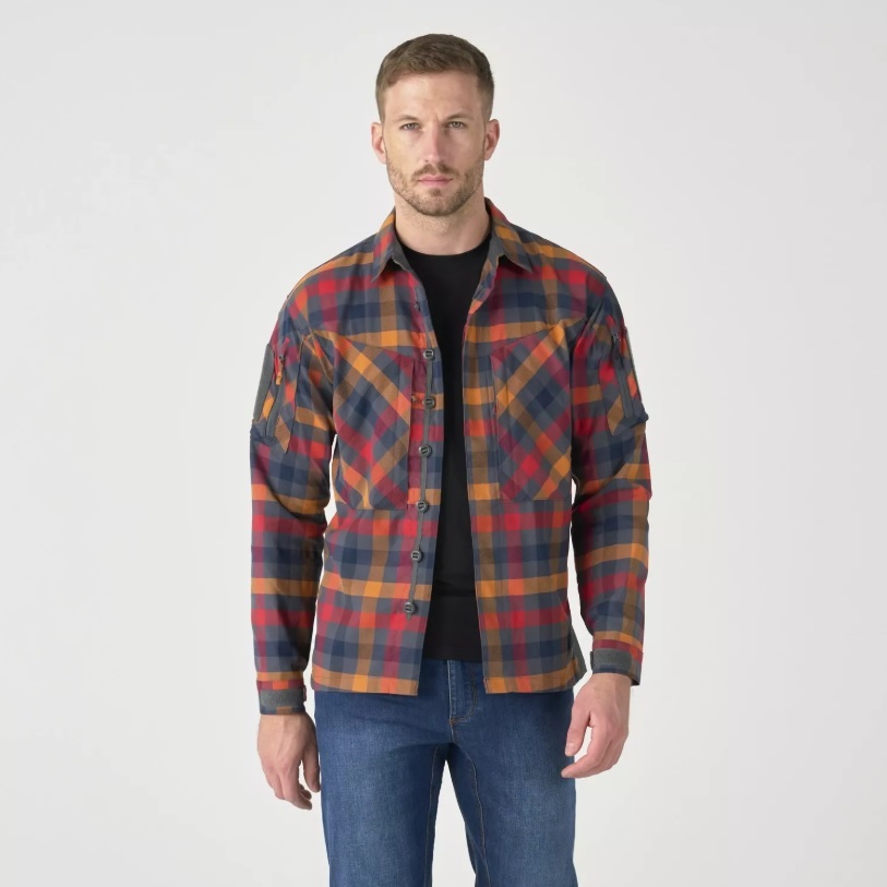 MBDU SHIRT - NYLON SORONA BLEND DARK AUTUMN CHECKERED