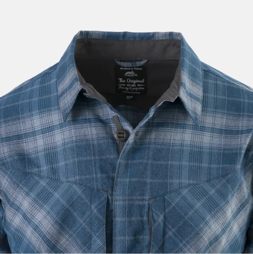 MBDU SHIRT WESTERN BLUE PLAID - Image 3