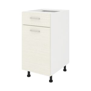 Corp Baza Lecce, 1 Sertar, 1 Usa, Larice/Alb, 40 x 50 x 80 cm