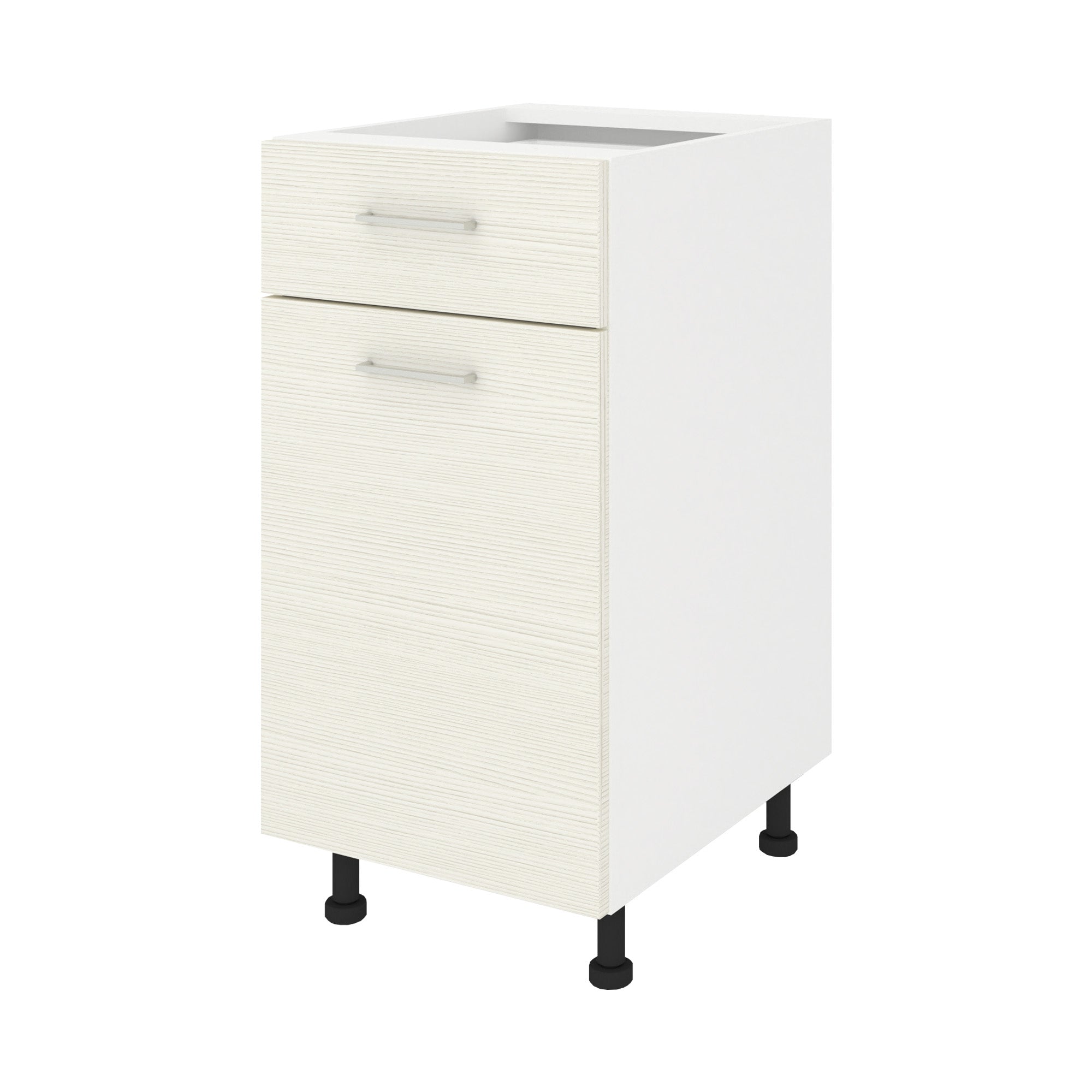 Corp Baza Lecce, 1 Sertar, 1 Usa, Larice/Alb, 40 x 50 x 80 cm