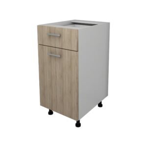 Corp Baza Lecce, 1 Sertar, 1 Usa, Stejar Sonoma/Alb, 40 x 50 x 80 cm