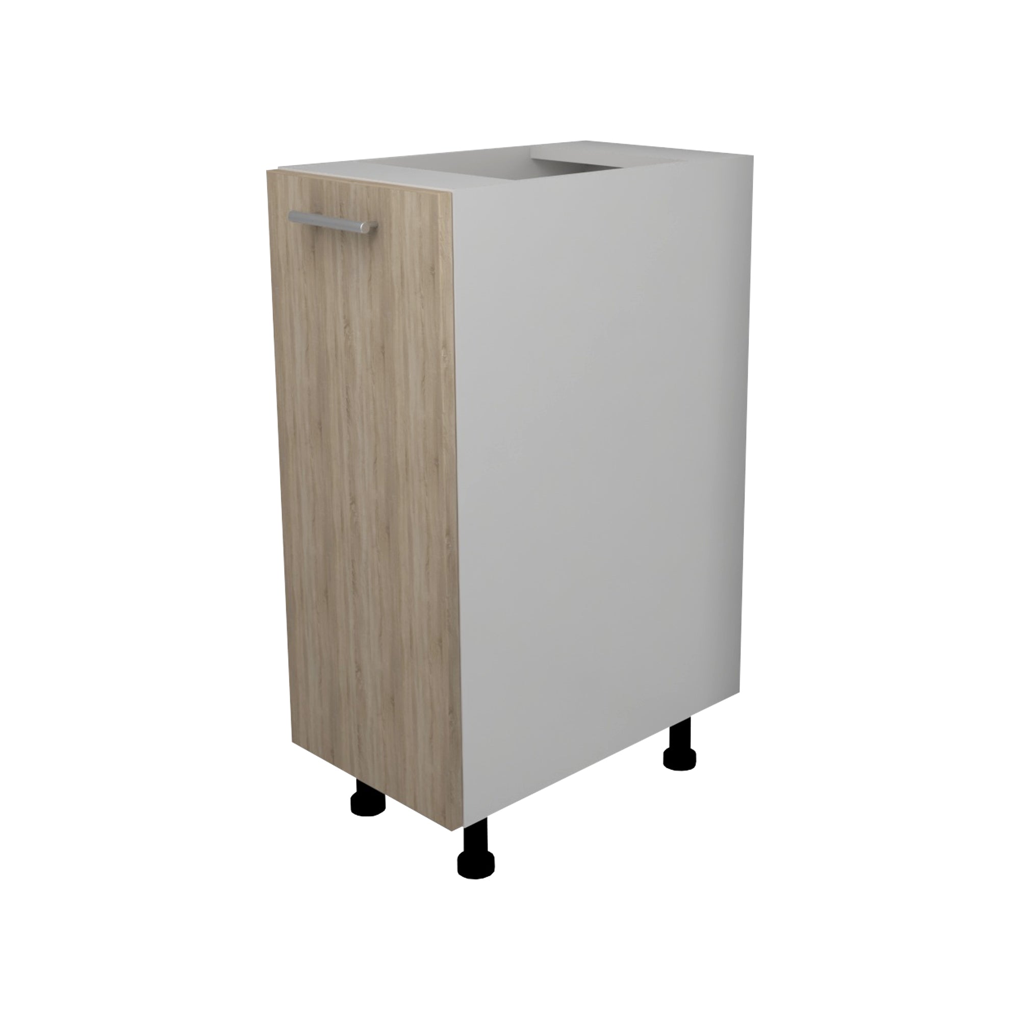 Corp Baza Lecce, 1 Usa, Stejar Sonoma/Alb, 30 x 50 x 80 cm
