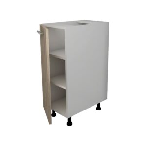 Corp Baza Lecce, 1 Usa, Stejar Sonoma Inchis/Alb, 30 x 50 x 80 cm