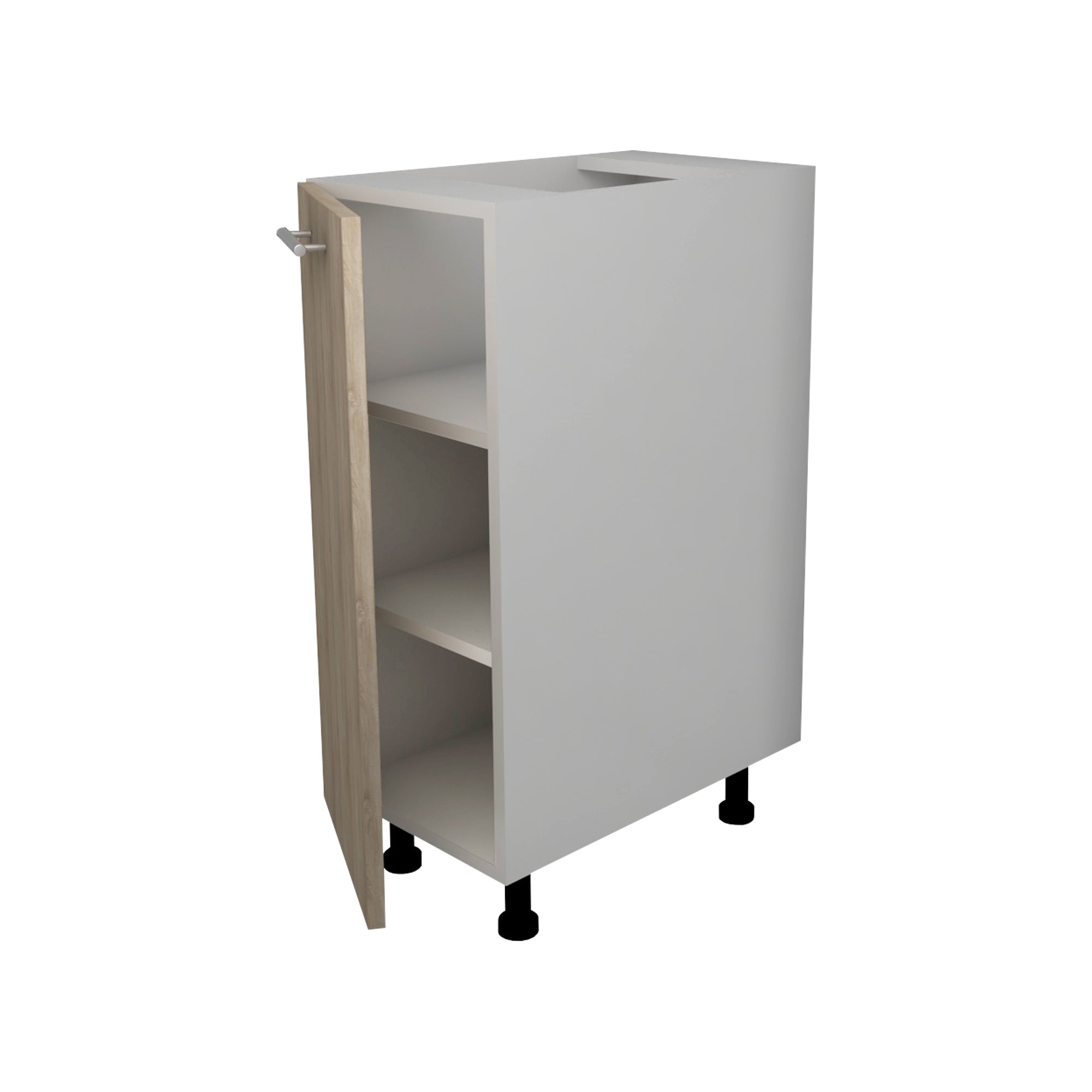Corp Baza Lecce, 1 Usa, Stejar Sonoma Inchis/Alb, 30 x 50 x 80 cm