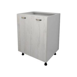 Corp Baza Lecce, 2 Usi, Pin Alb/Alb, 60 x 50 x 80 cm