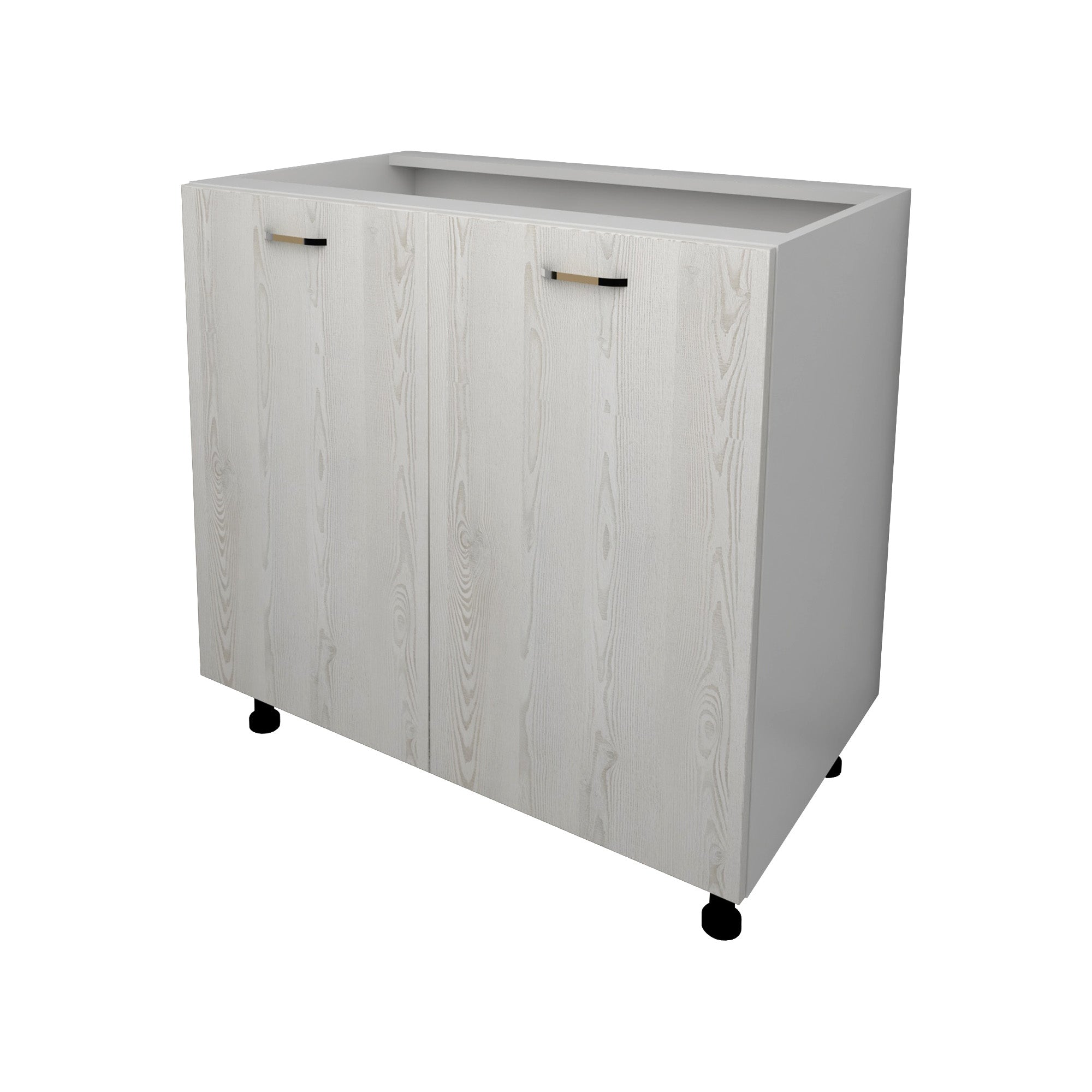 Corp Baza Lecce, 2 Usi, Pin Alb/Alb, 80 x 50 x 80 cm