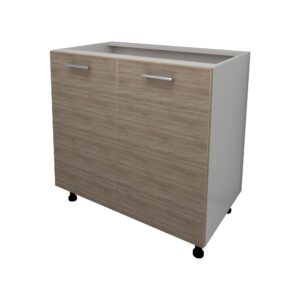 Corp Baza Lecce, 2 Usi, Stejar Sonoma Inchis/Alb, 80 x 50 x 80 cm