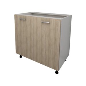 Corp Baza Lecce, 2 Usi, Stejar Sonoma/Alb, 80 x 50 x 80 cm