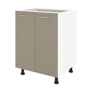 Corp Baza Lecce, 2 Usi, Taupe/Alb, 60 x 50 x 80 cm