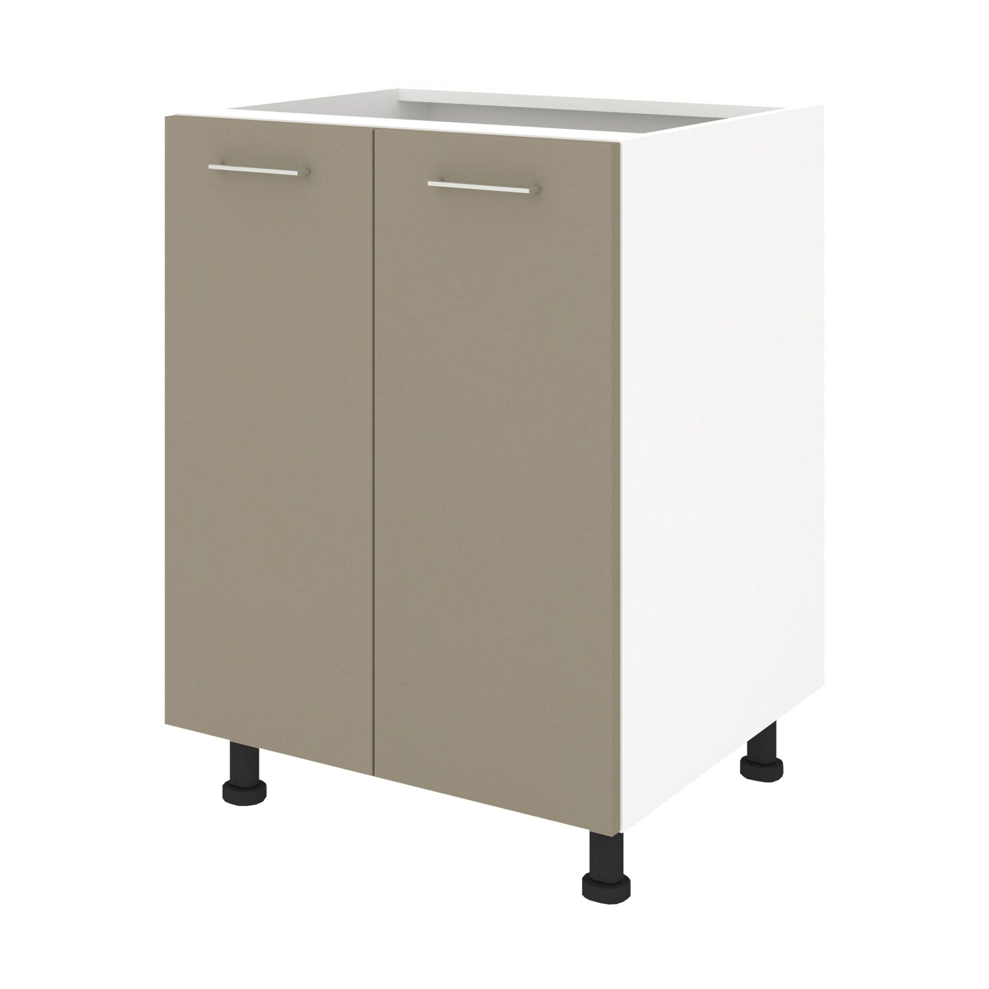 Corp Baza Lecce, 2 Usi, Taupe/Alb, 60 x 50 x 80 cm