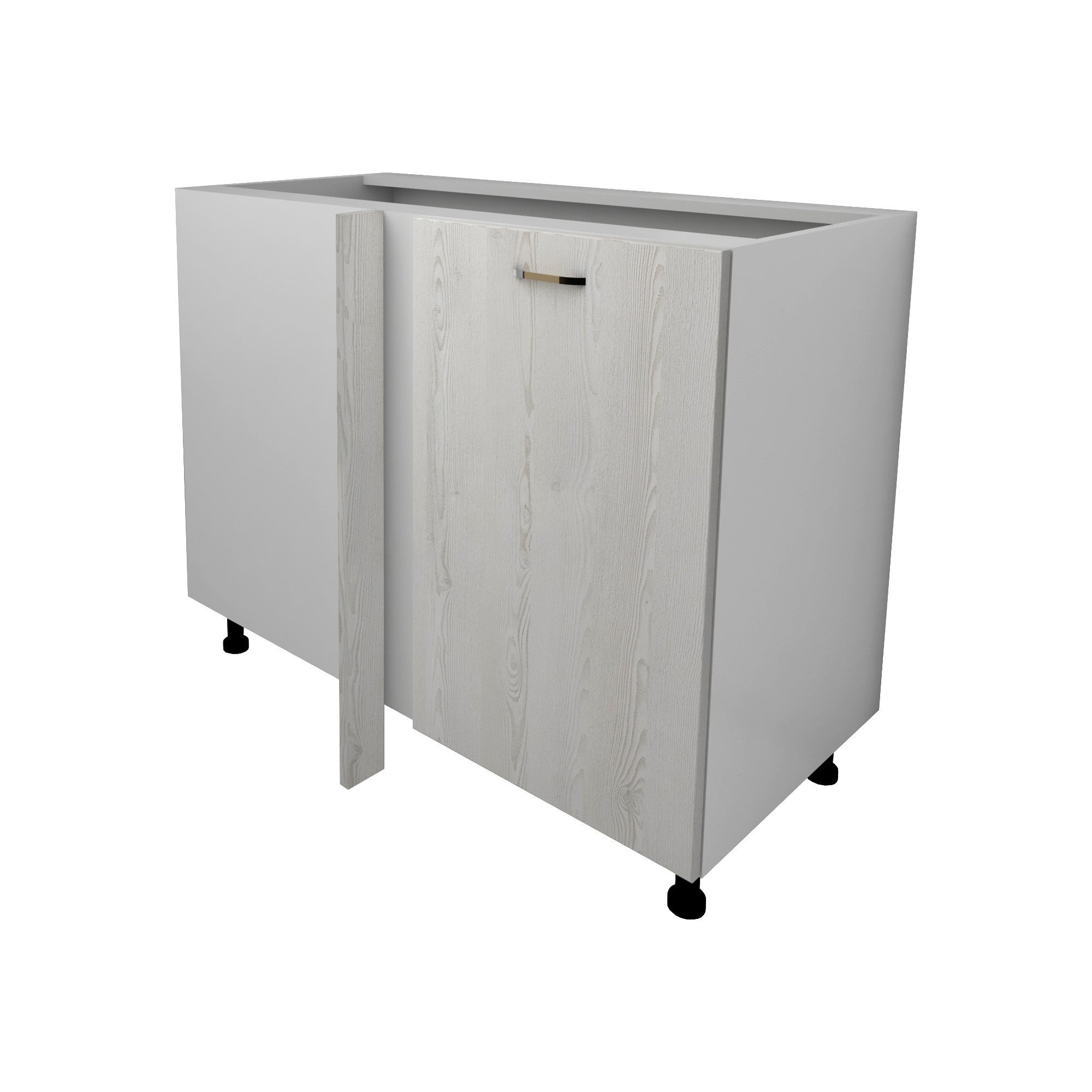 Corp Baza Colt Lecce, Pin Alb/Alb, 98 x 50 x 80 cm