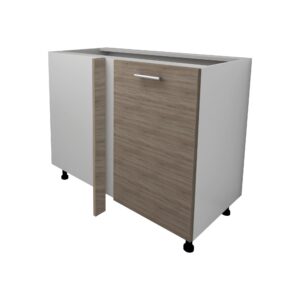 Corp Baza Colt Lecce, Stejar Sonoma Inchis/Alb, 98 x 50 x 80 cm