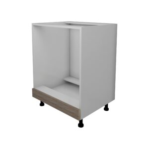 Corp Cuptor Lecce, Stejar Sonoma Inchis/Alb, 60 x 50 x 80 cm